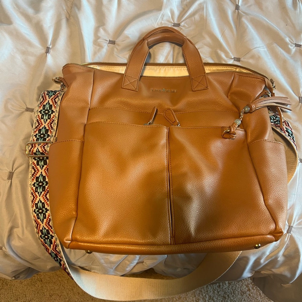 Lily Jade Caroline Bag - Camel & Gold